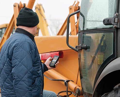 Baustellenverwaltung Barcode-scanner